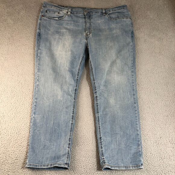Levis 514 Jeans Mens 44x30 Blue Denim Straight Rocker Preppy Outdoor Classiccore - Picture 1 of 12